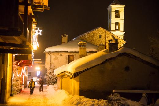 Village du Queyras sous la neige