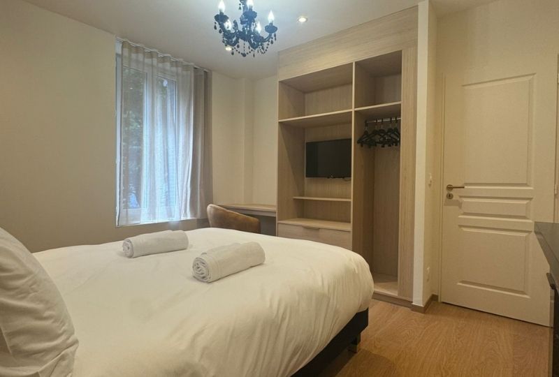 Chambre (1) de la Gentiane à la Villa Belle Fleur dans le Queyras