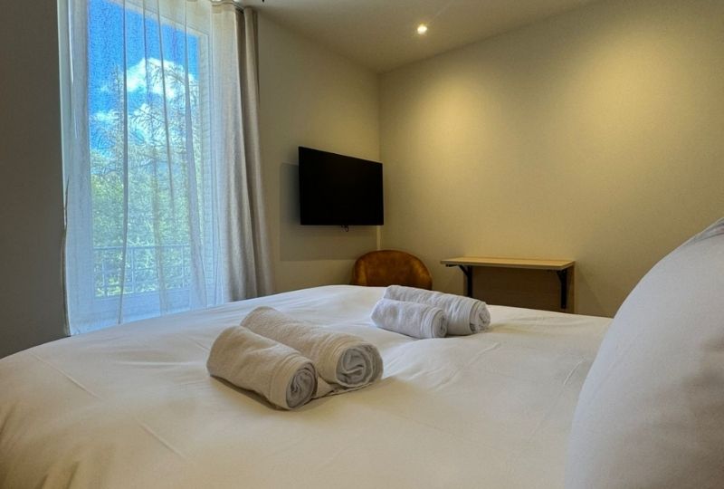 Chambre (2) de la Pensée à la Villa Belle Fleur dans le Queyras